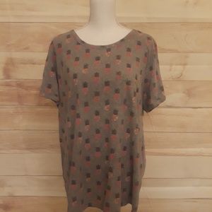 Torrid Pineapple Pocket Tee Size 3